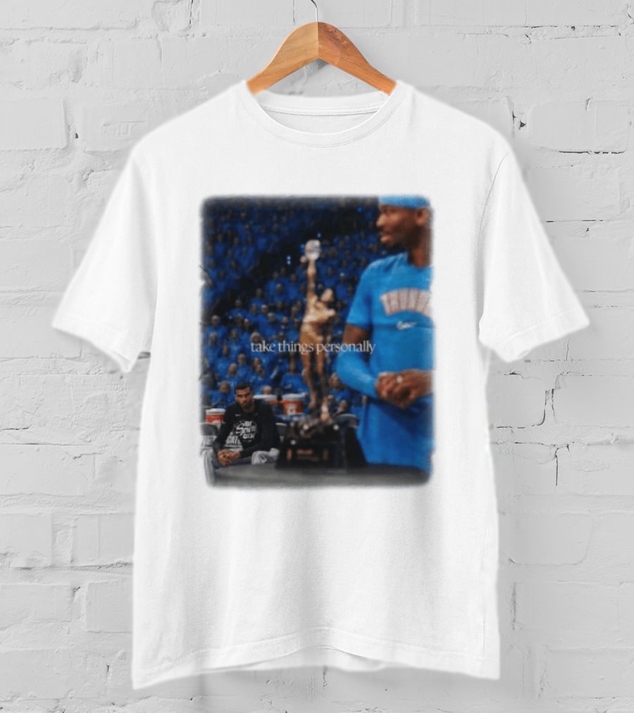 NBA Take Things Personally Oklahoma Basketball Official Fan Merchandise T-Shirt
