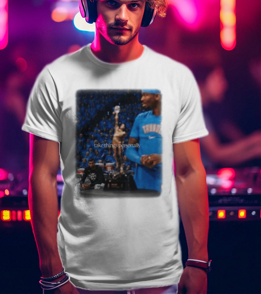 NBA Take Things Personally Oklahoma Basketball Official Fan Merchandise T-Shirt