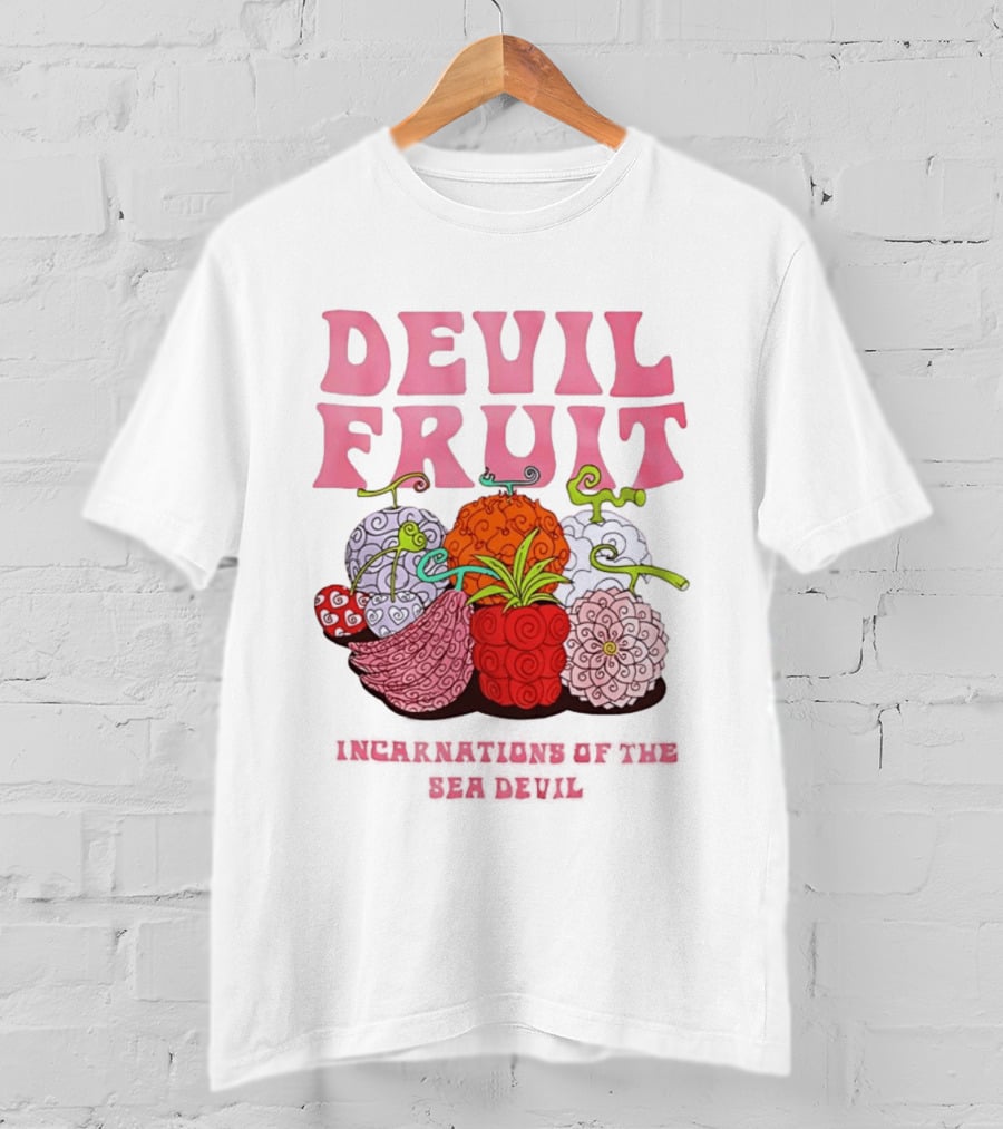Devil Fruit Incarnations Sea Devil One Piece Anime Manga T-Shirt