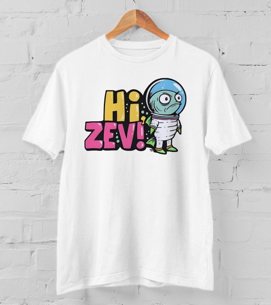 Hi Zev Astronaut Fish NBA New York Knicks Jalen Brunson Cartoon T-Shirt