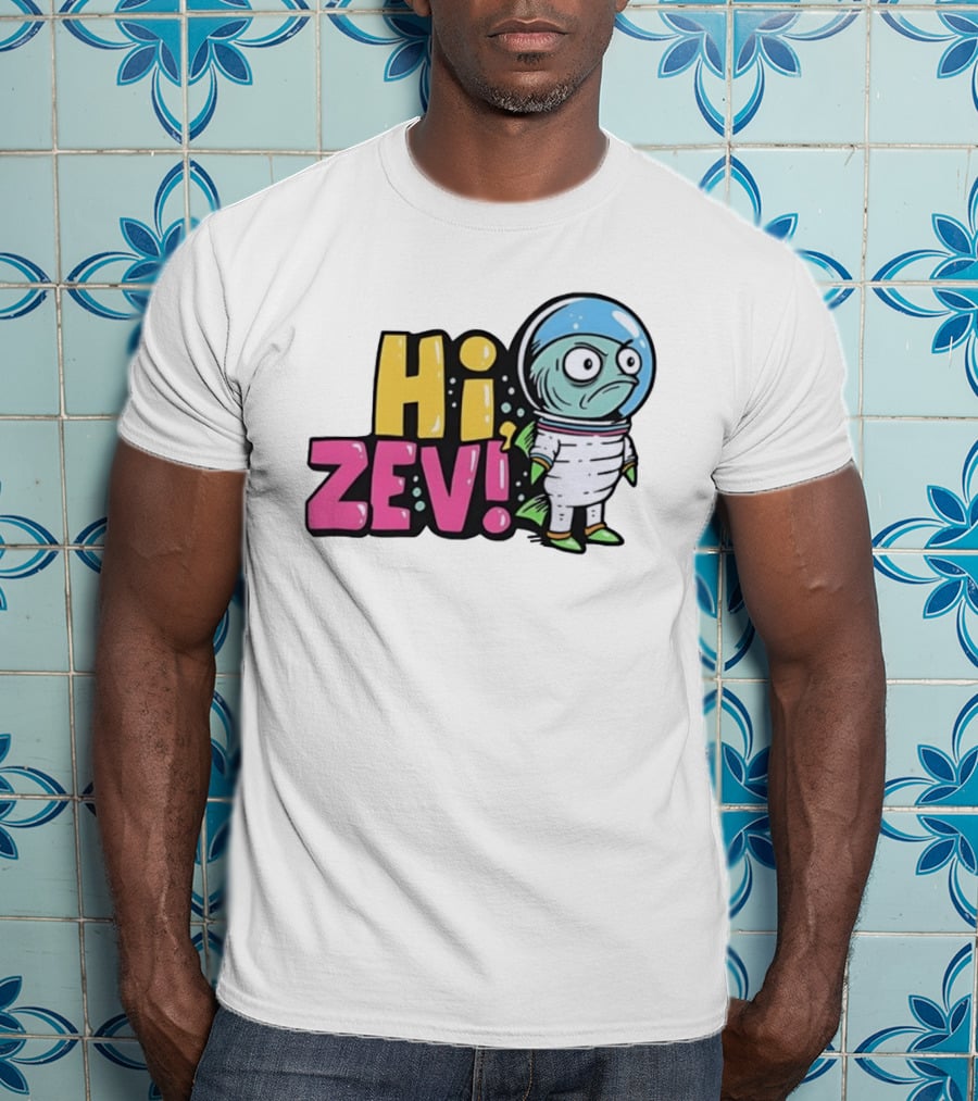 Hi Zev Astronaut Fish NBA New York Knicks Jalen Brunson Cartoon T-Shirt