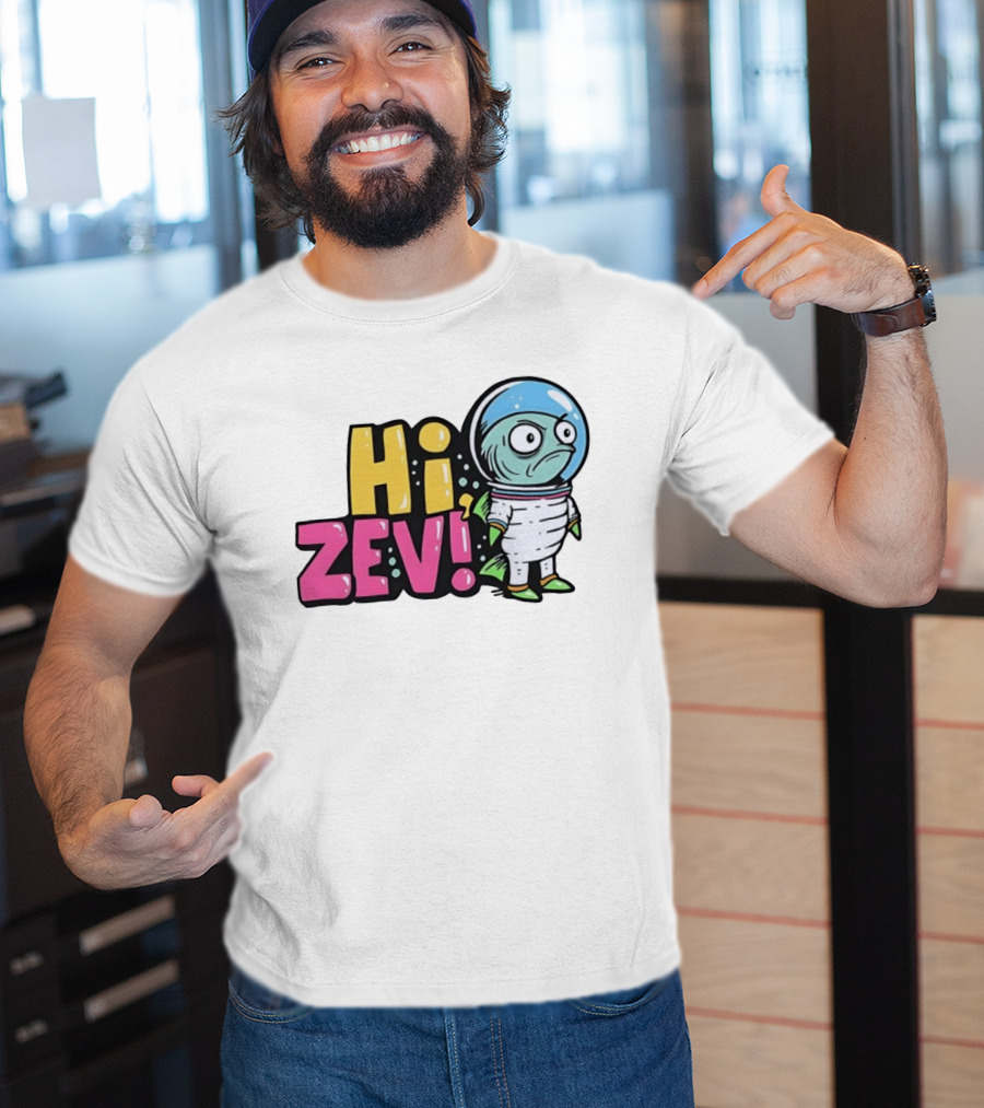 Hi Zev Astronaut Fish NBA New York Knicks Jalen Brunson Cartoon T-Shirt