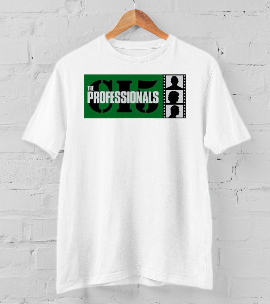 The Professionals CI5 TV Series Bodie Doyle Cowley Silhouette Film Strip T-Shirt