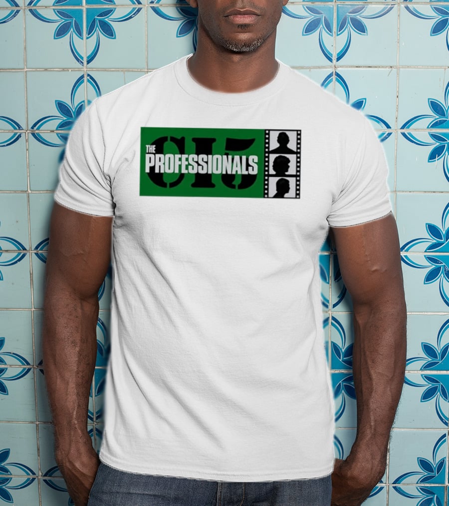 The Professionals CI5 TV Series Bodie Doyle Cowley Silhouette Film Strip T-Shirt