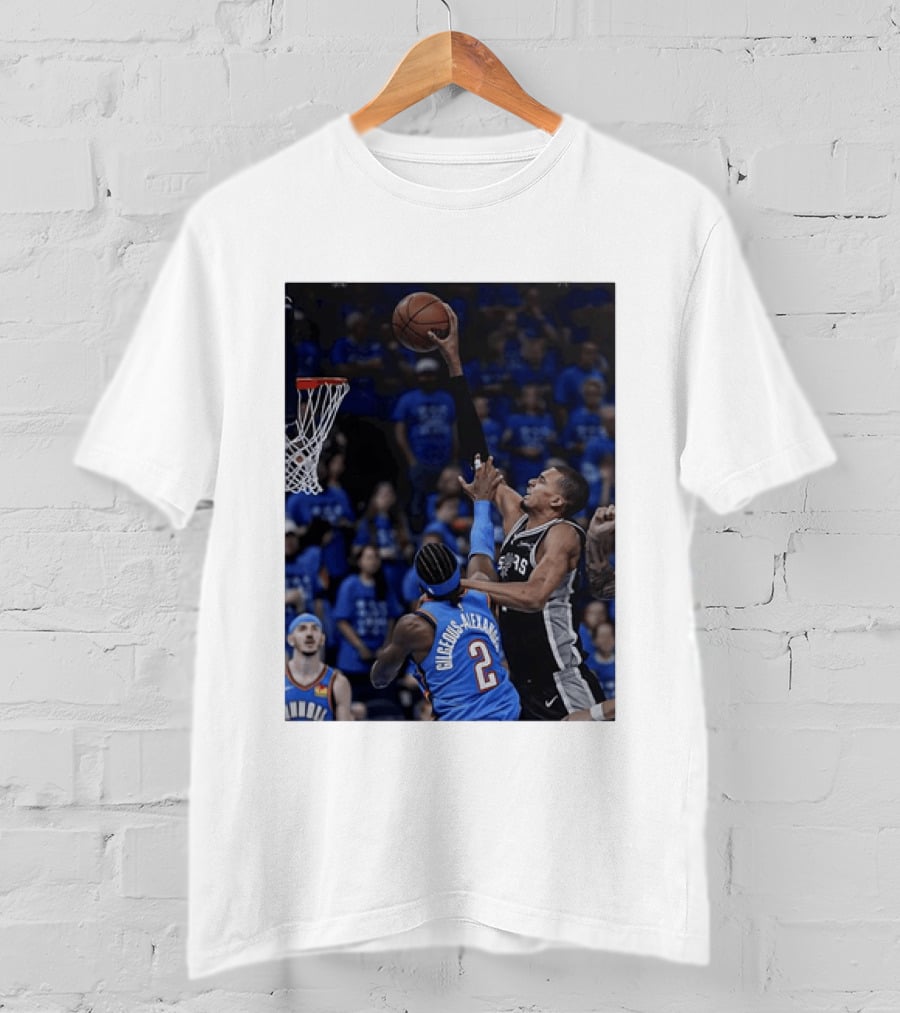 Victor Wembanyama Shai Gilgeous Alexander NBA Showdown San Antonio Spurs Vs Oklahoma City Thunder T-Shirt