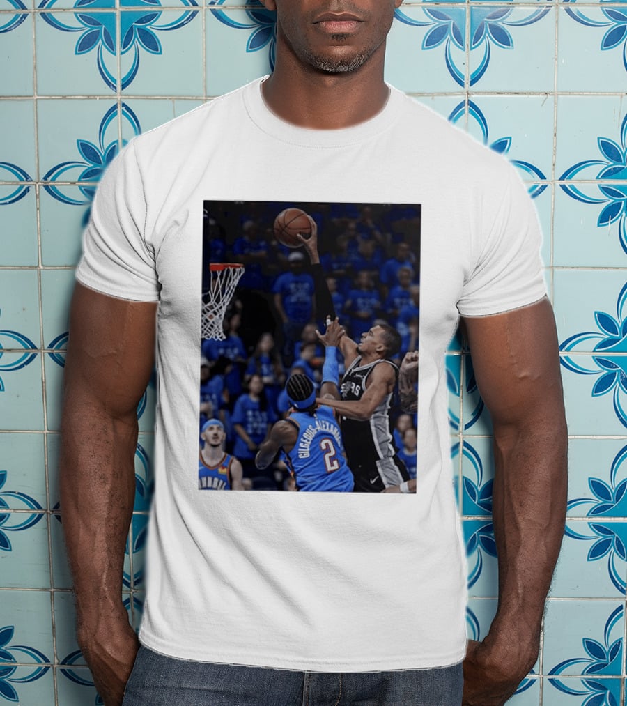 Victor Wembanyama Shai Gilgeous Alexander NBA Showdown San Antonio Spurs Vs Oklahoma City Thunder T-Shirt