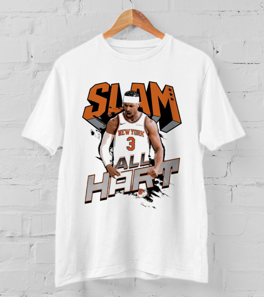 SLAM Josh Hart New York Knicks All Hart T-Shirt