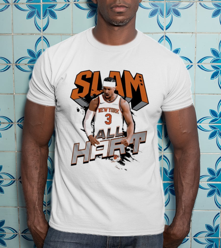 SLAM Josh Hart New York Knicks All Hart T-Shirt