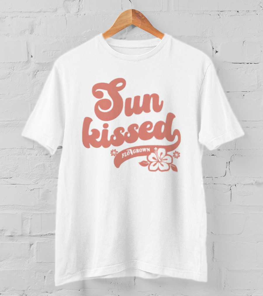 Sun Kissed Flo Grown Florida Hibiscus Flower Beach Summer T-Shirt