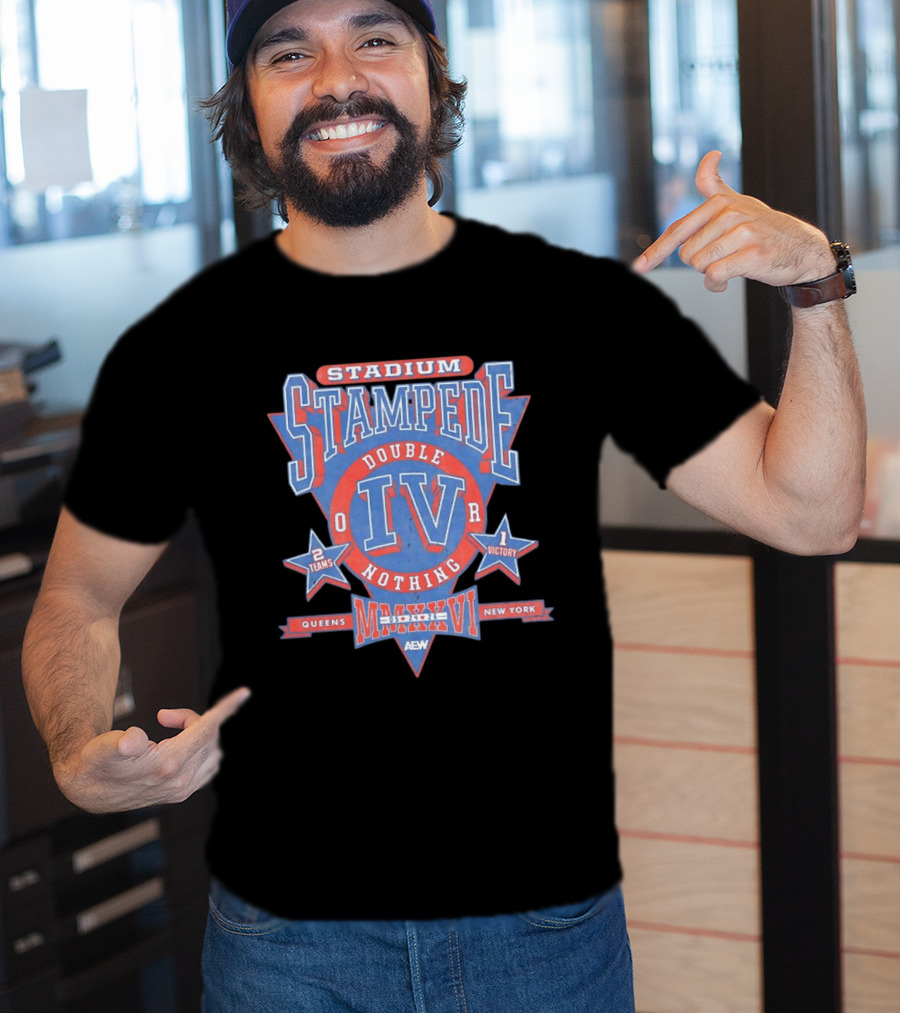 AEW Stadium Stampede Double Or Nothing IV 2026 Queens New York Wrestling Event T-Shirt