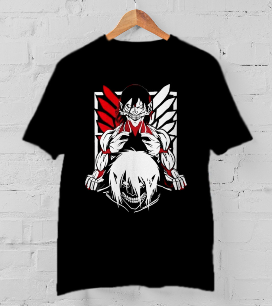 Attack On Titan Eren Yeager Female Titan Wings Of Freedom Fight For Humanity 2026 Collector's Edition T-Shirt