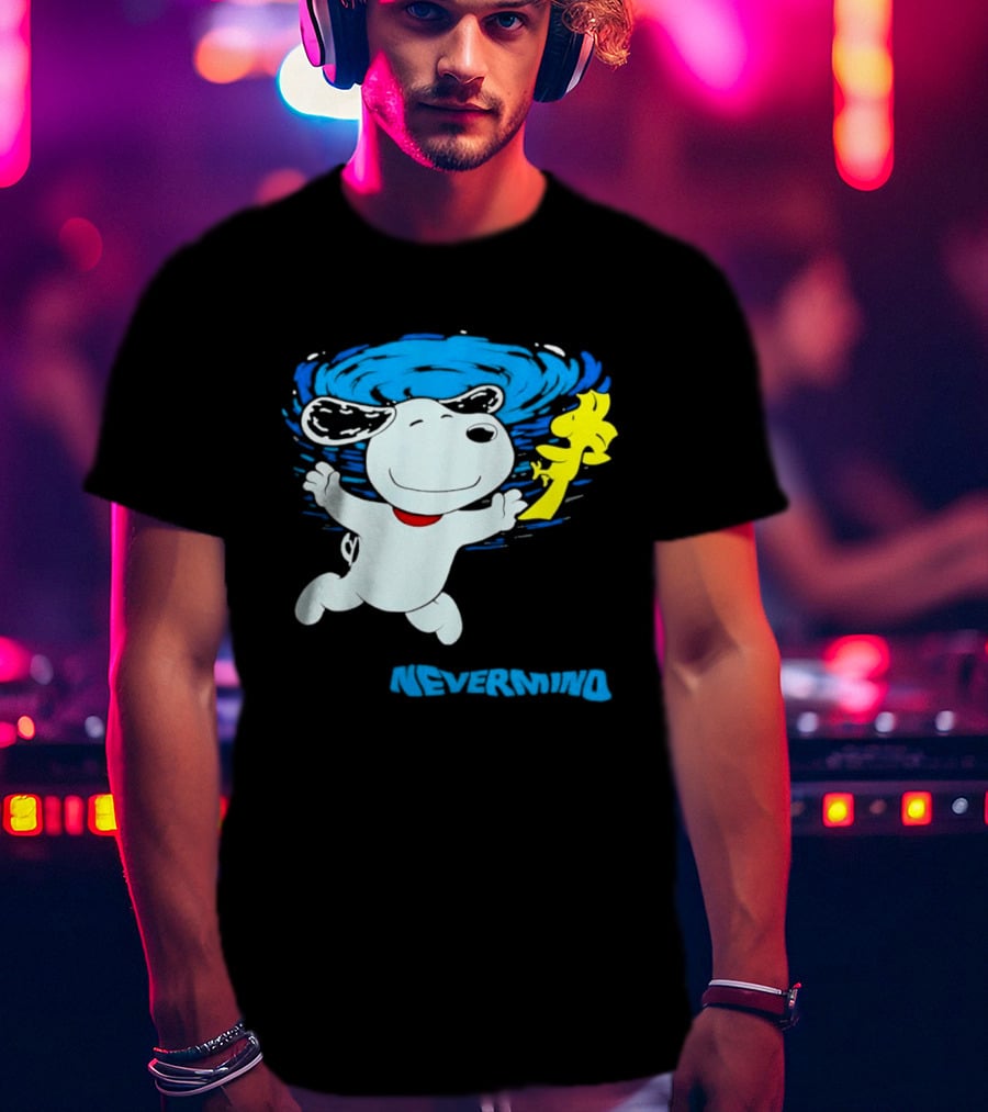 Snoopy Woodstock Nevermind Swimming Adventure T-Shirt