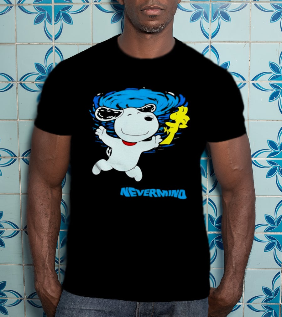 Snoopy Woodstock Nevermind Swimming Adventure T-Shirt