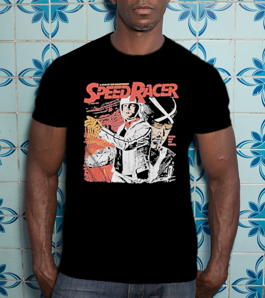 Speed Racer Movie Mach 5 Racer X Manga Style Wachowskis Film T-Shirt