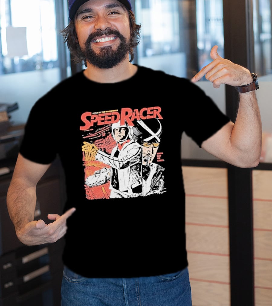 Speed Racer Movie Mach 5 Racer X Manga Style Wachowskis Film T-Shirt