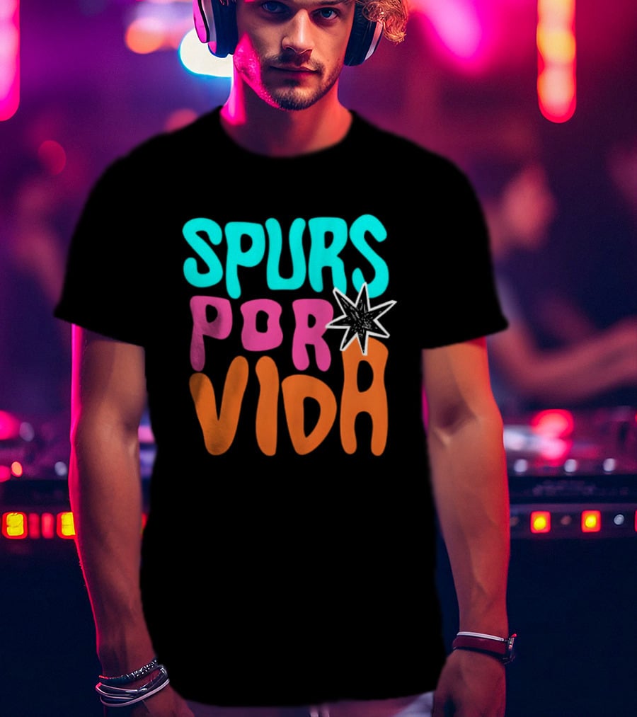 Spurs Por Vida San Antonio Basketball NBA 2026 T-Shirt
