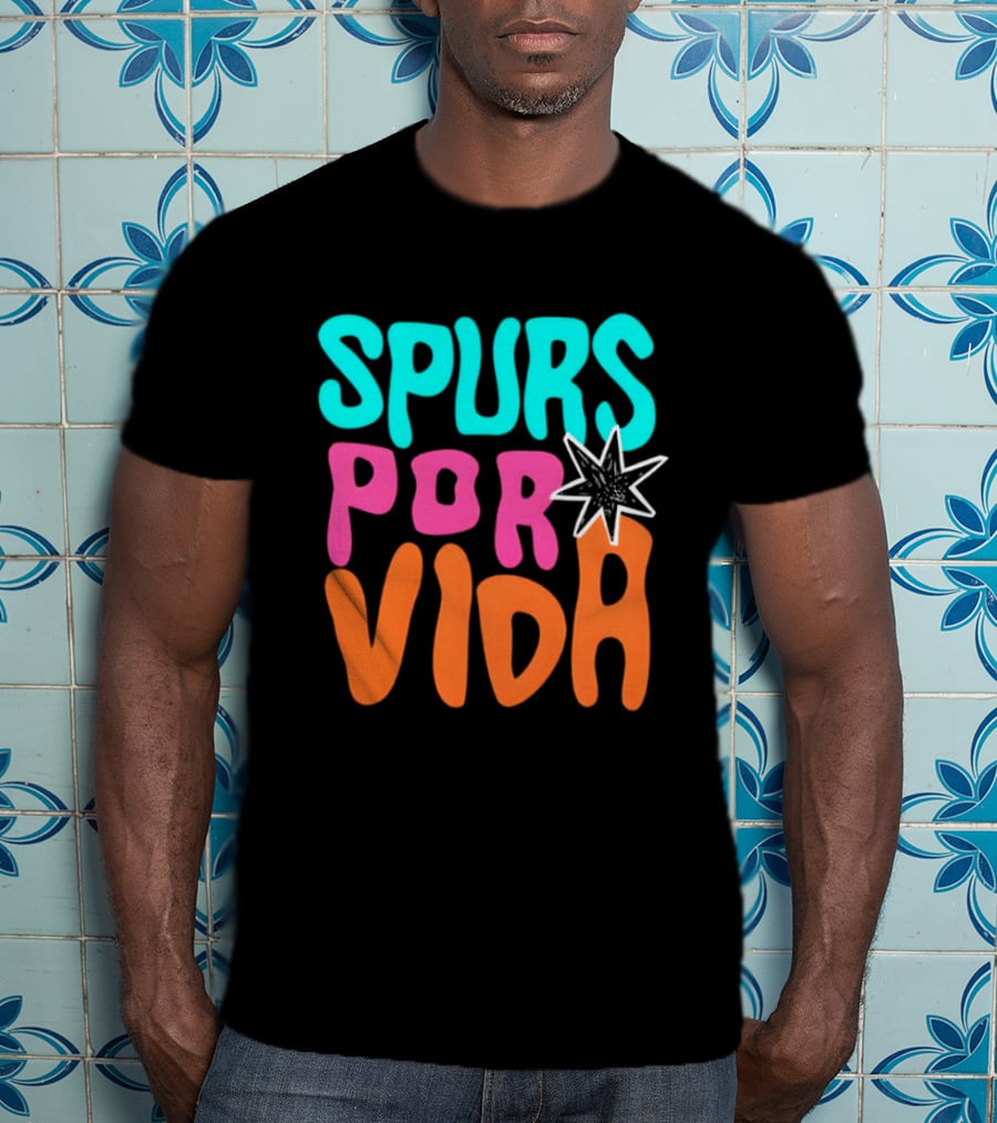 Spurs Por Vida San Antonio Basketball NBA 2026 T-Shirt