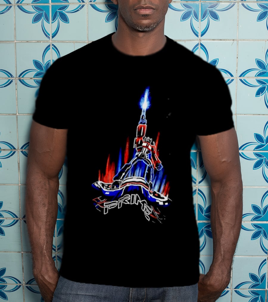 Transformers Optimus Prime Neon Glow Sci Fi Legacy 2026 T-Shirt