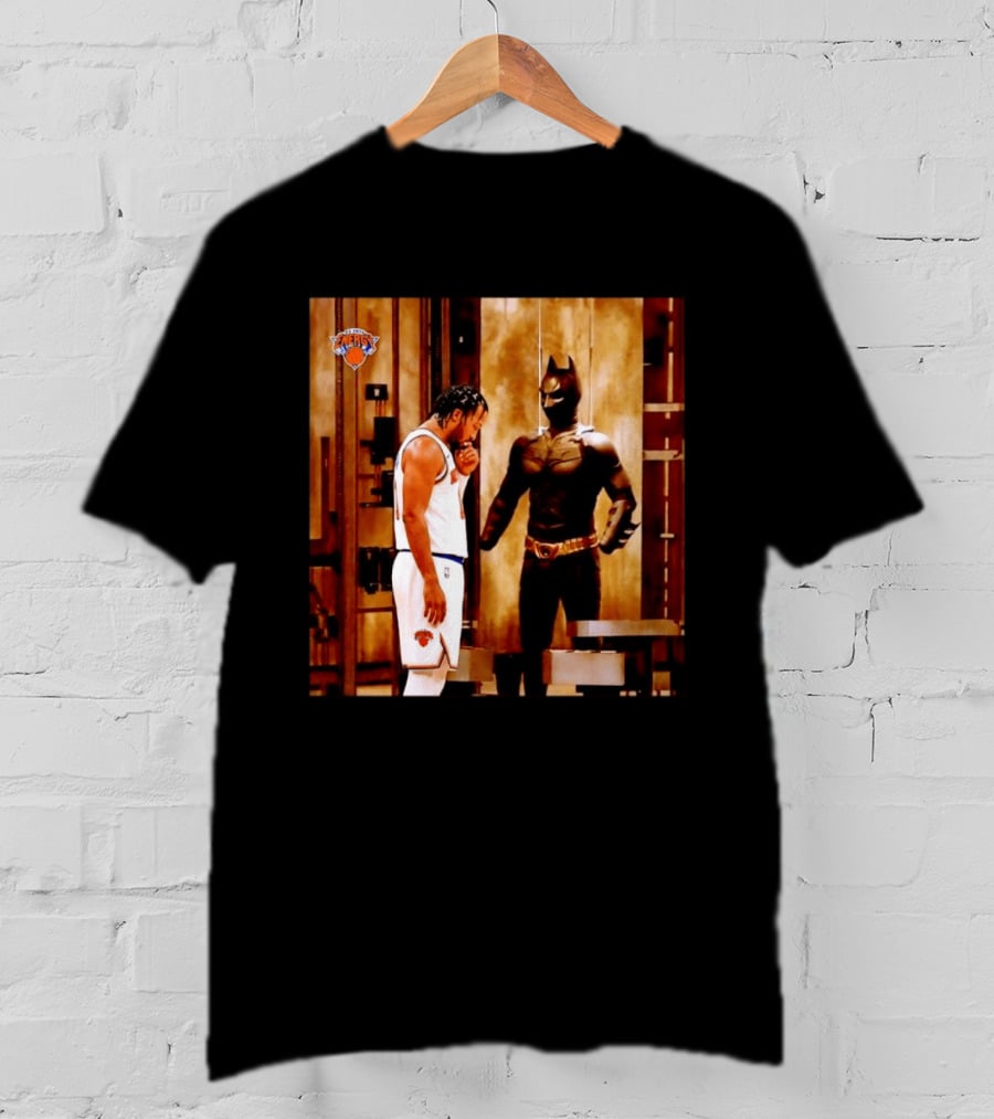New York Knicks Jaylen Brunson Meets Batman Gotham T-Shirt