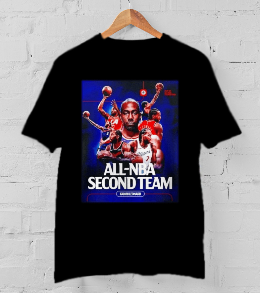 Kawhi Leonard Clippers All NBA Second Team Basketball Highlights T-Shirt