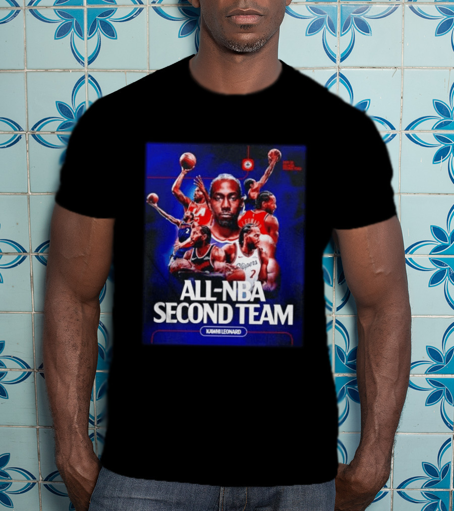 Kawhi Leonard Clippers All NBA Second Team Basketball Highlights T-Shirt
