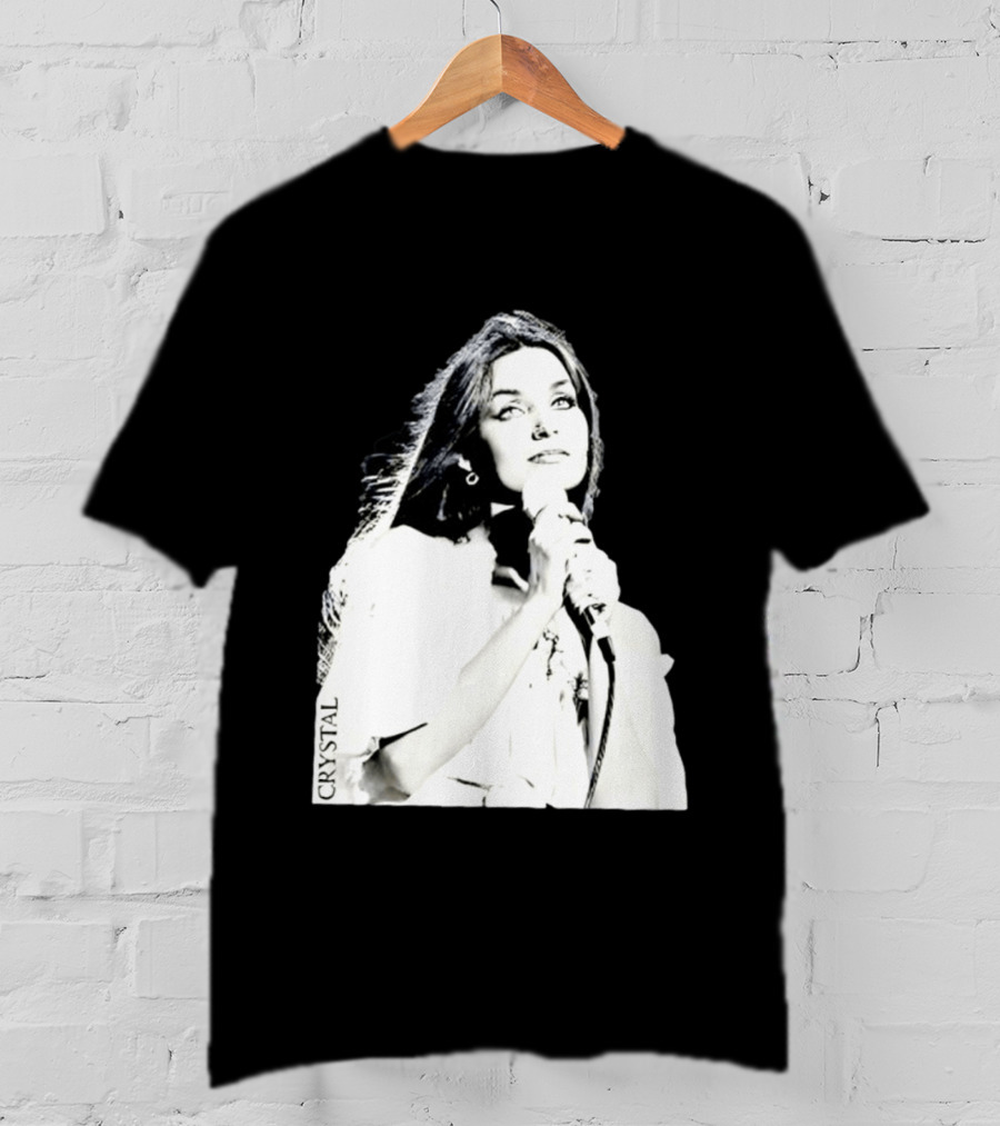 Mick Foley AEW Crystal Gayle Microphone Iconic Singer T-Shirt