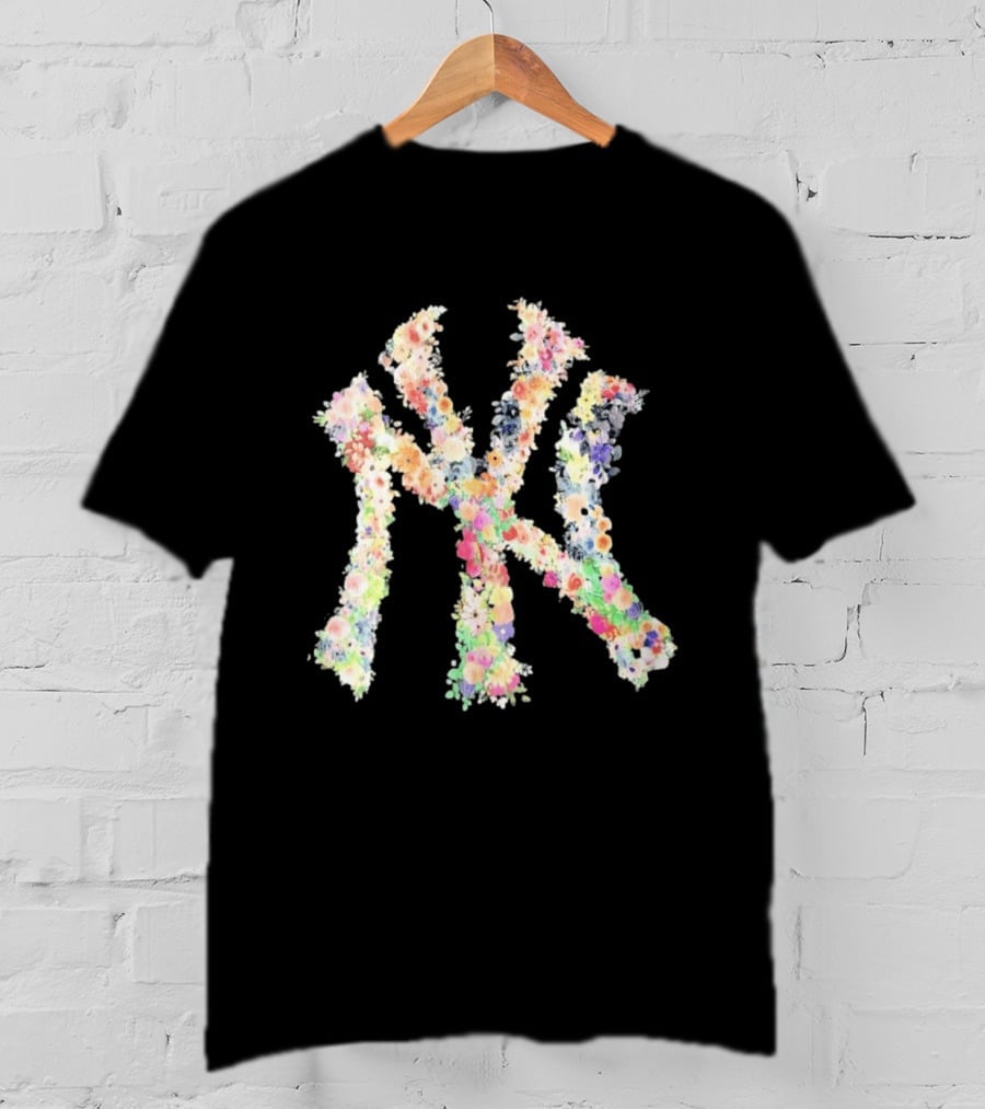New York Yankees NY Floral Pattern Blossoms T-Shirt