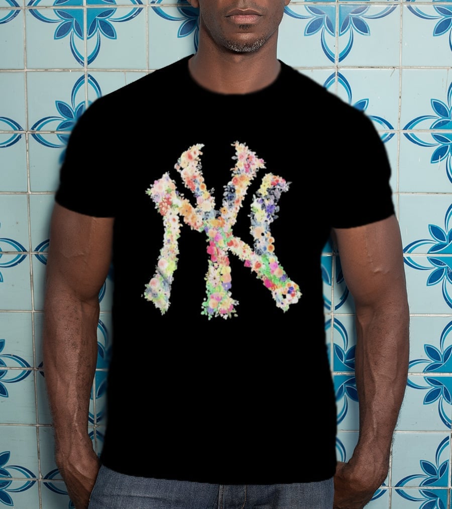 New York Yankees NY Floral Pattern Blossoms T-Shirt