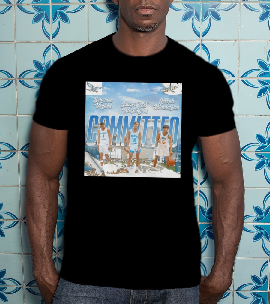 Committed Basketball Sheldon Voyard Jabari JB Washington Joseph Washington Nighthawk NPC T-Shirt