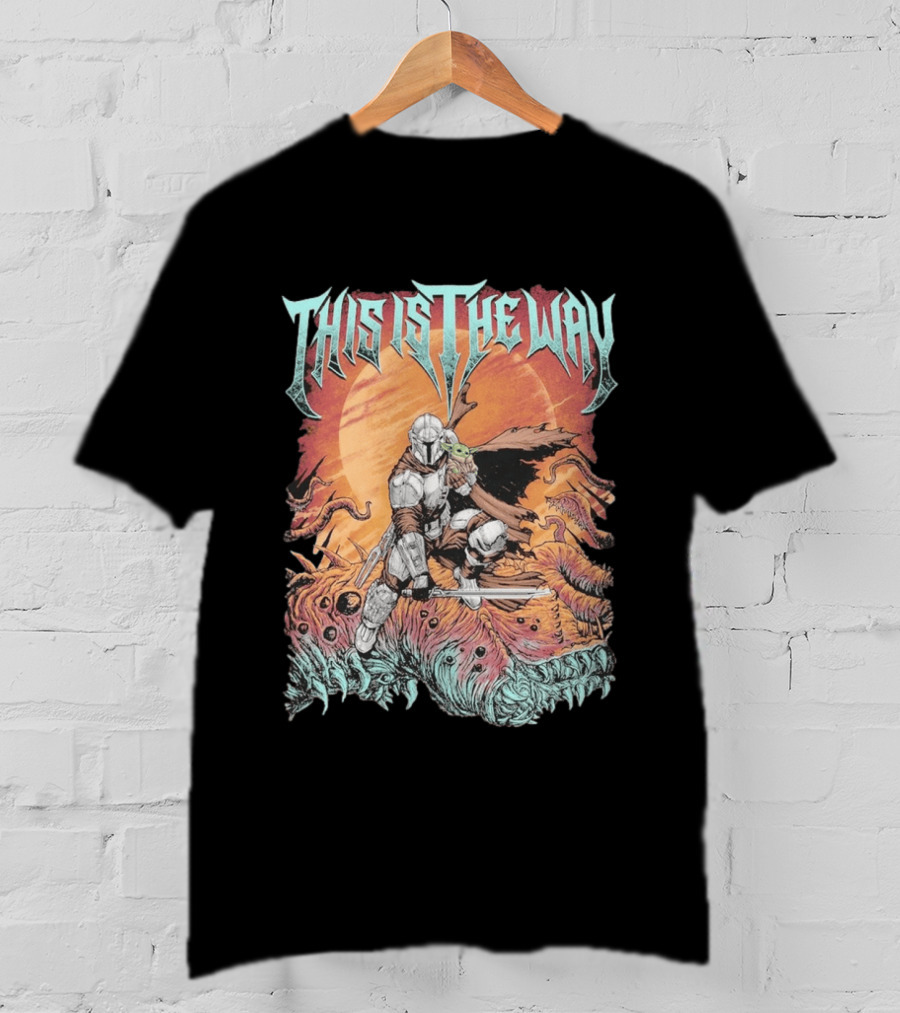 This Is The Way Mandalorian Starry Warrior Quest T-Shirt