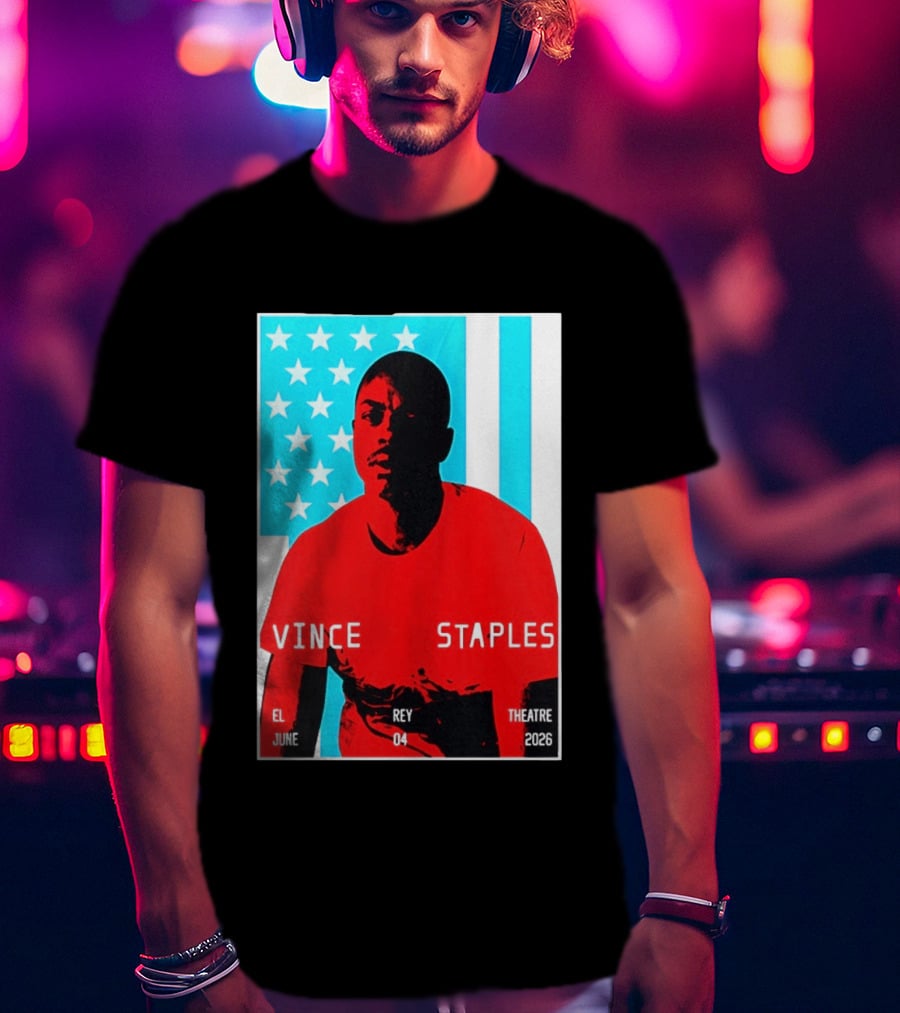 Vince Staples El Rey Theatre Los Angeles June 4 2026 T-Shirt