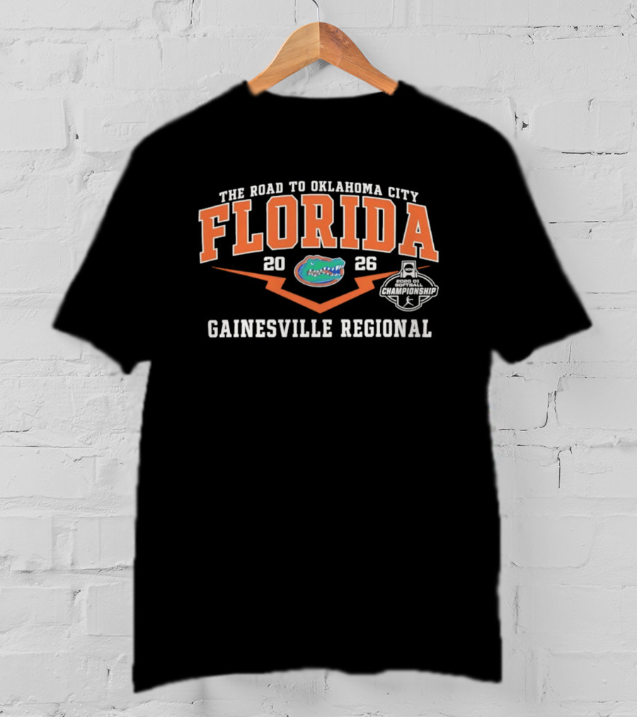 Florida Gators 2026 Road To Oklahoma City Gainesville Regional T-Shirt