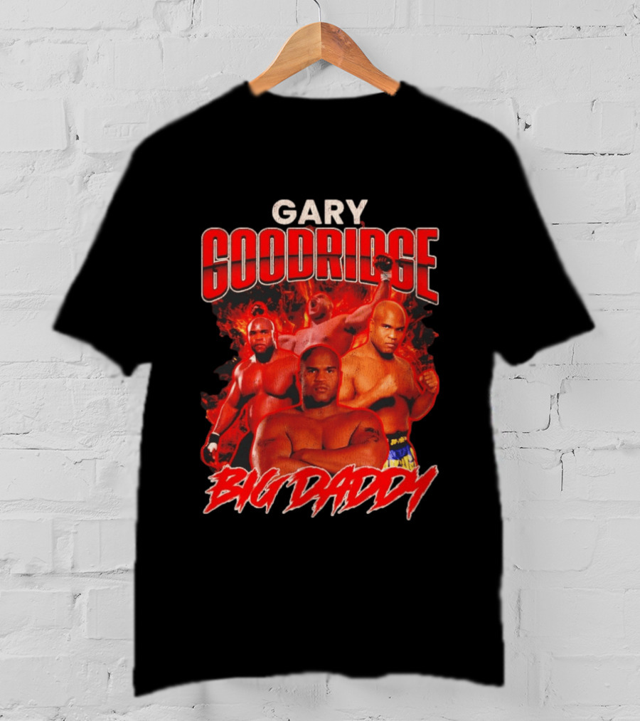 Gary Goodridge Big Daddy Red Flames Bootleg Rap T-Shirt