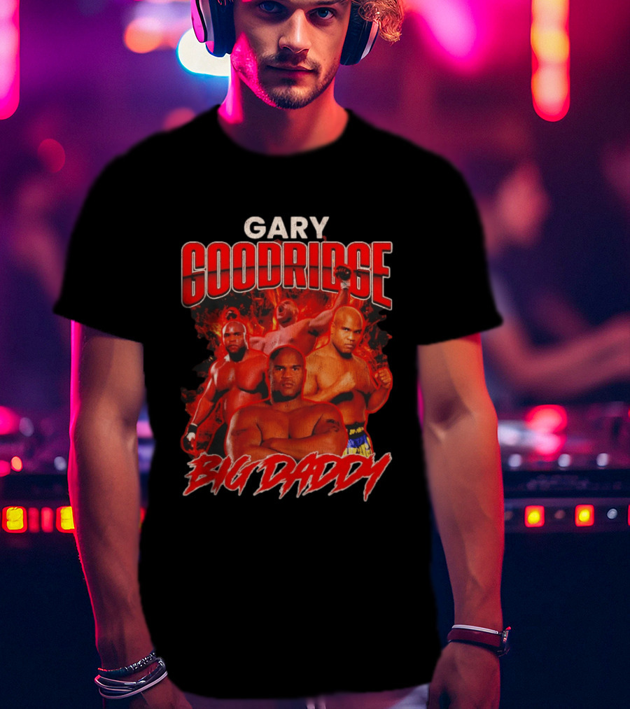 Gary Goodridge Big Daddy Red Flames Bootleg Rap T-Shirt