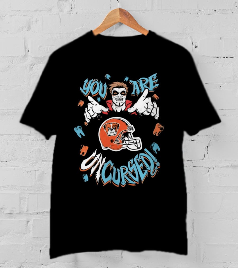 WWE Danhausen You Are Uncursed Cleveland Browns Collaboration T-Shirt
