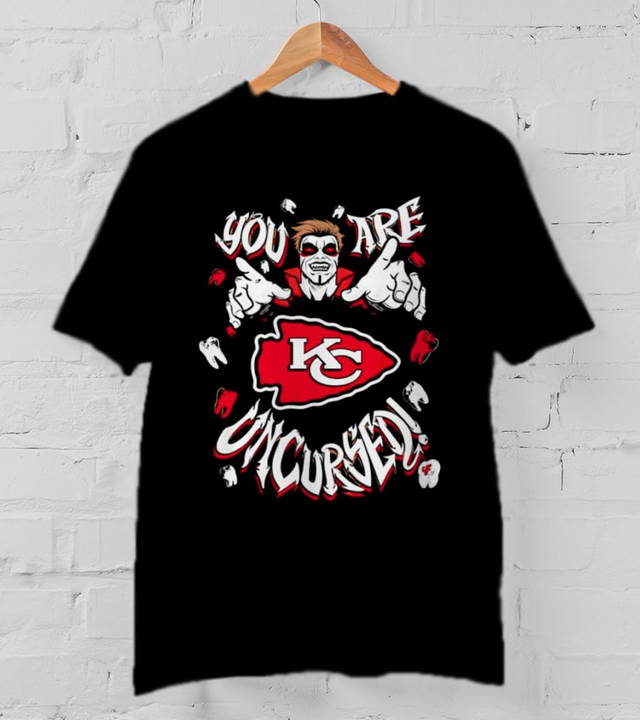WWE Danhausen You Are Uncursed KC Chiefs Vampire T-Shirt