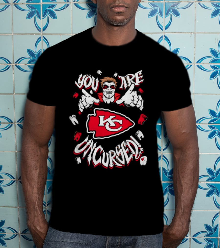 WWE Danhausen You Are Uncursed KC Chiefs Vampire T-Shirt