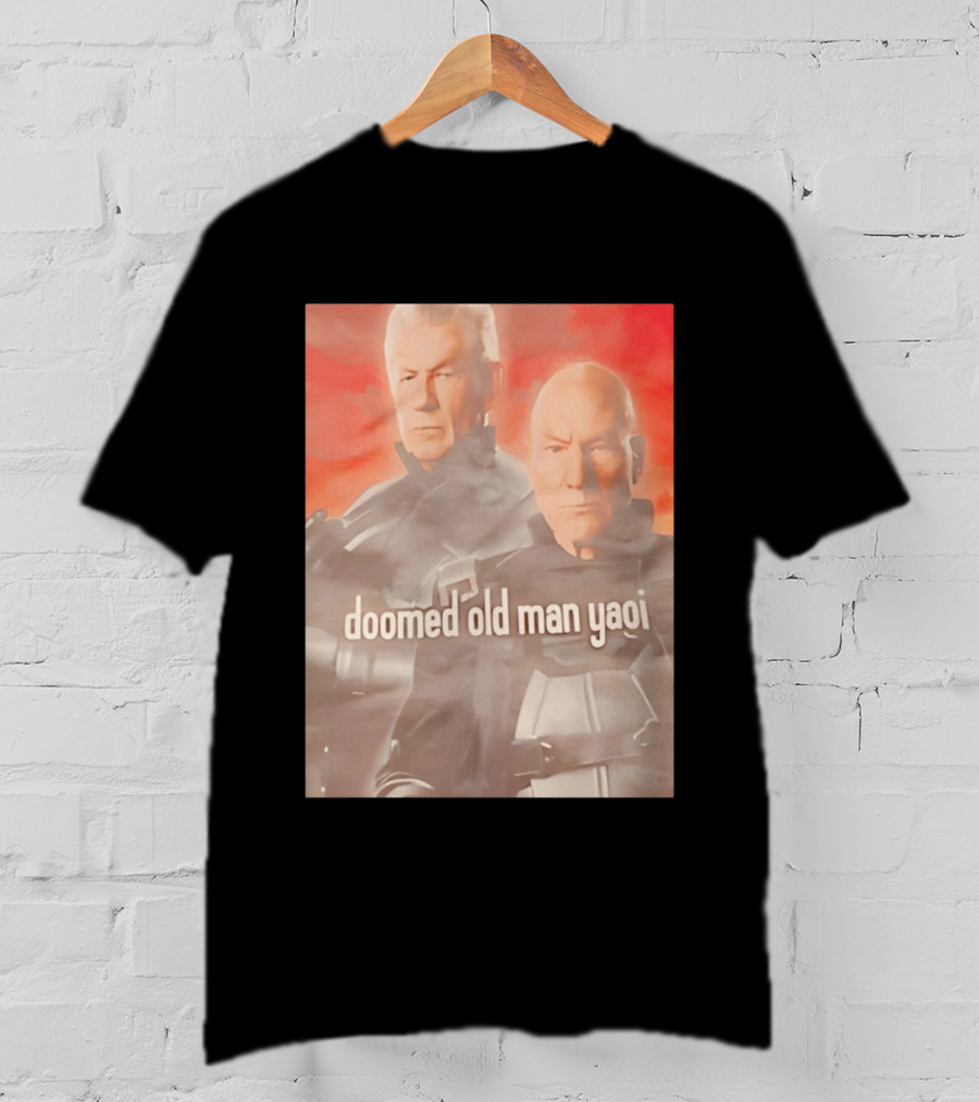 Ian McKellen Magneto Charles Xavier Doomed Old Man Yaoi X Men Movie T-Shirt