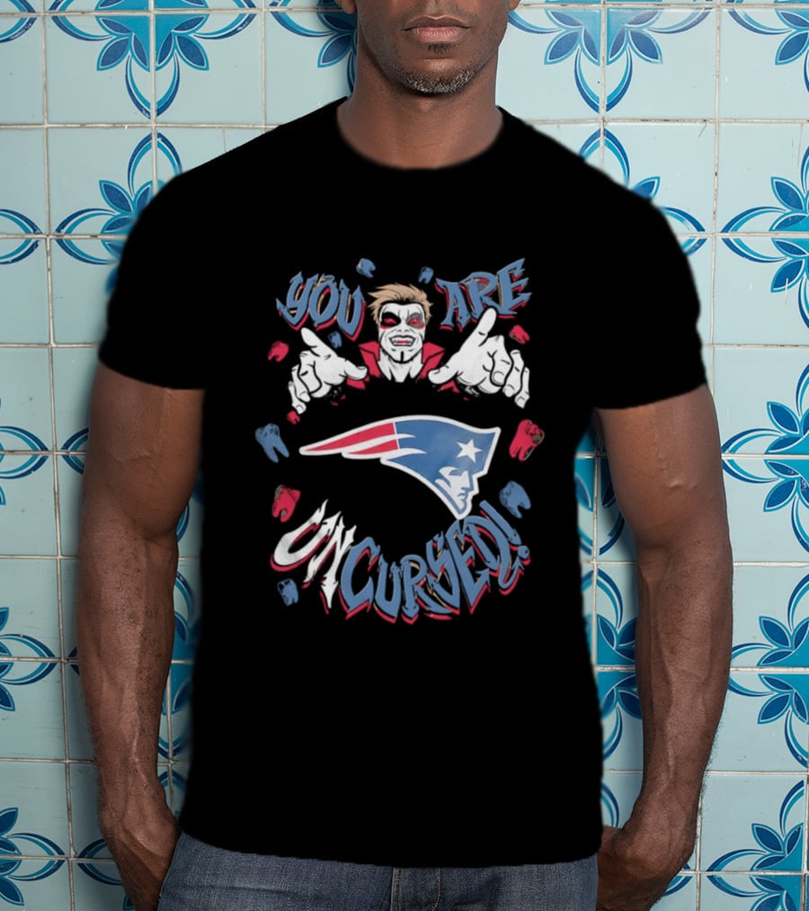 WWE Danhausen New England Patriots You Are Uncursed T-Shirt