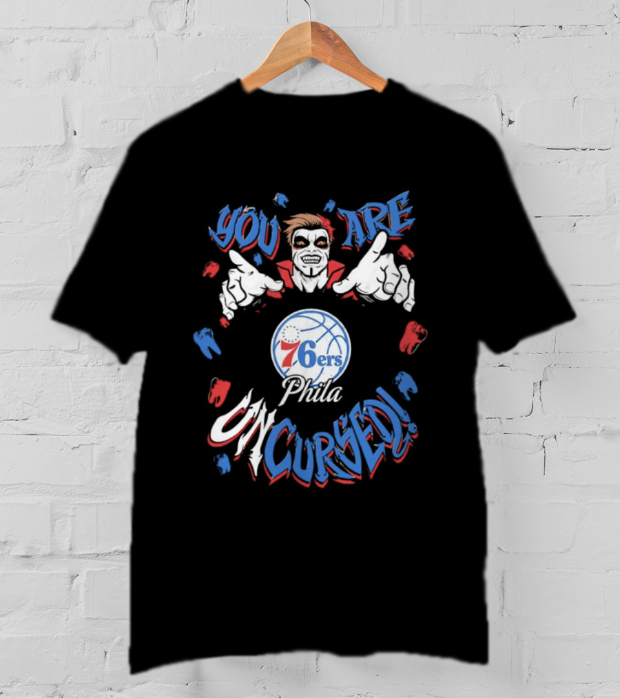 WWE Drops Danhausen X Philadelphia 76ers Phila You Are Uncursed T-Shirt