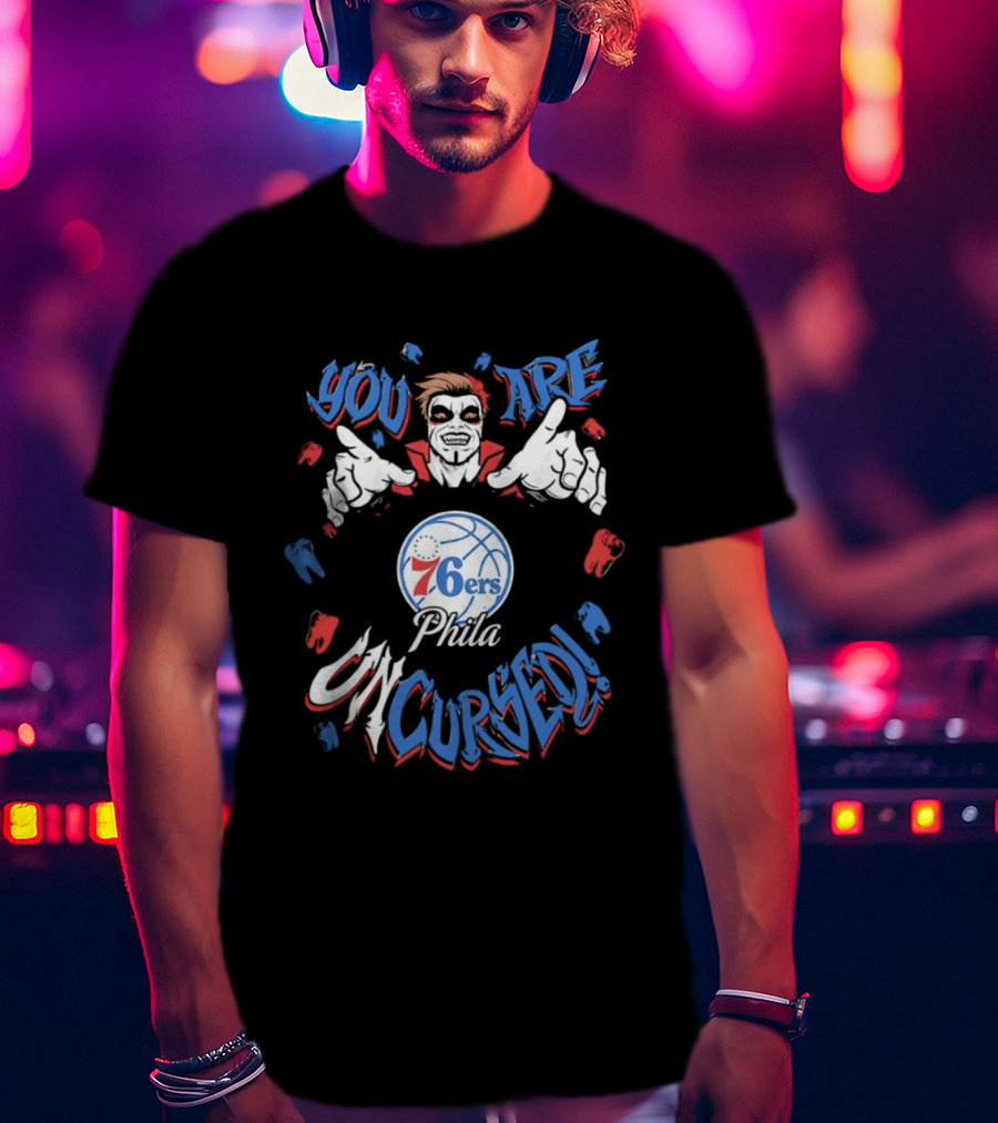 WWE Drops Danhausen X Philadelphia 76ers Phila You Are Uncursed T-Shirt