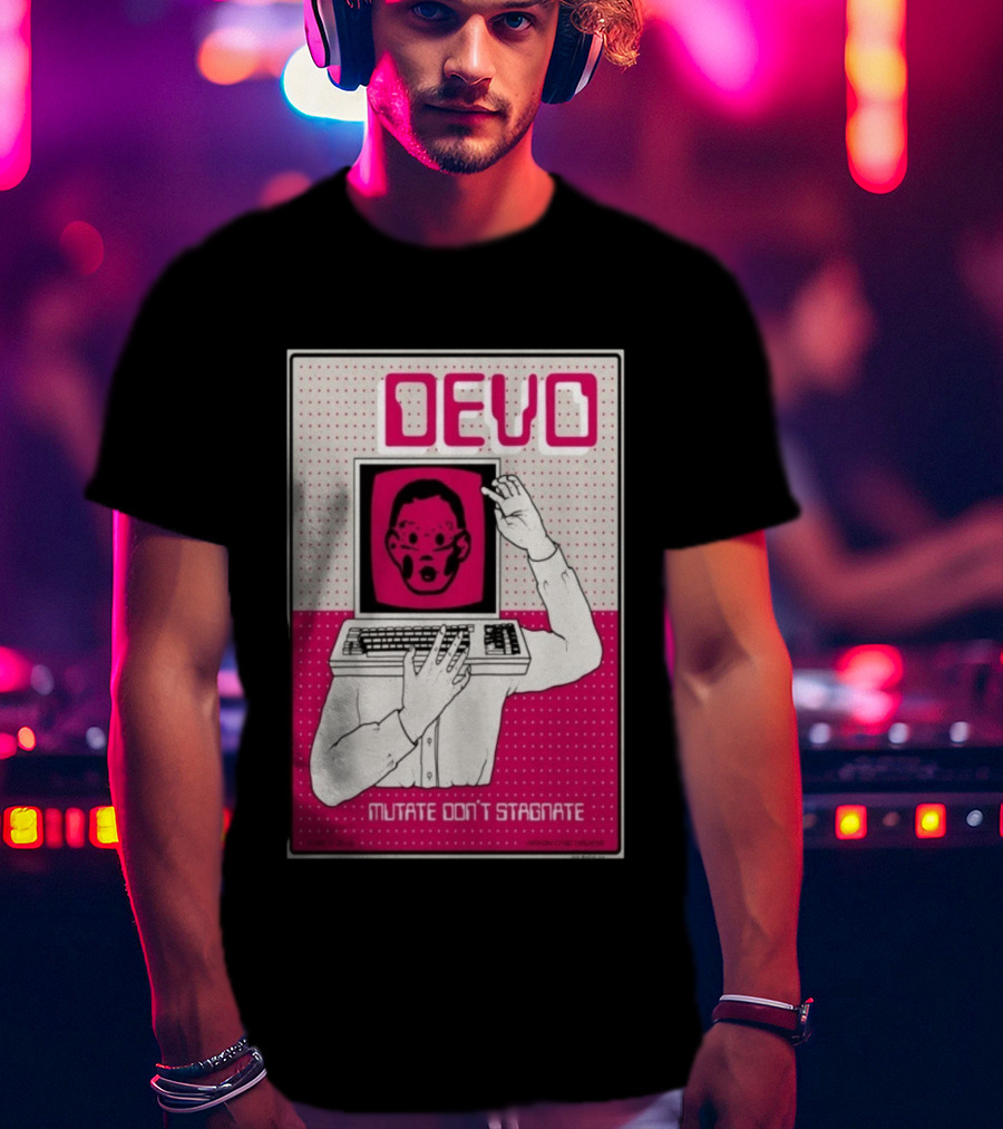 June 03 2026 Devo Concert Akron Civic Theatre Mutate Don't Stagnate T-Shirt