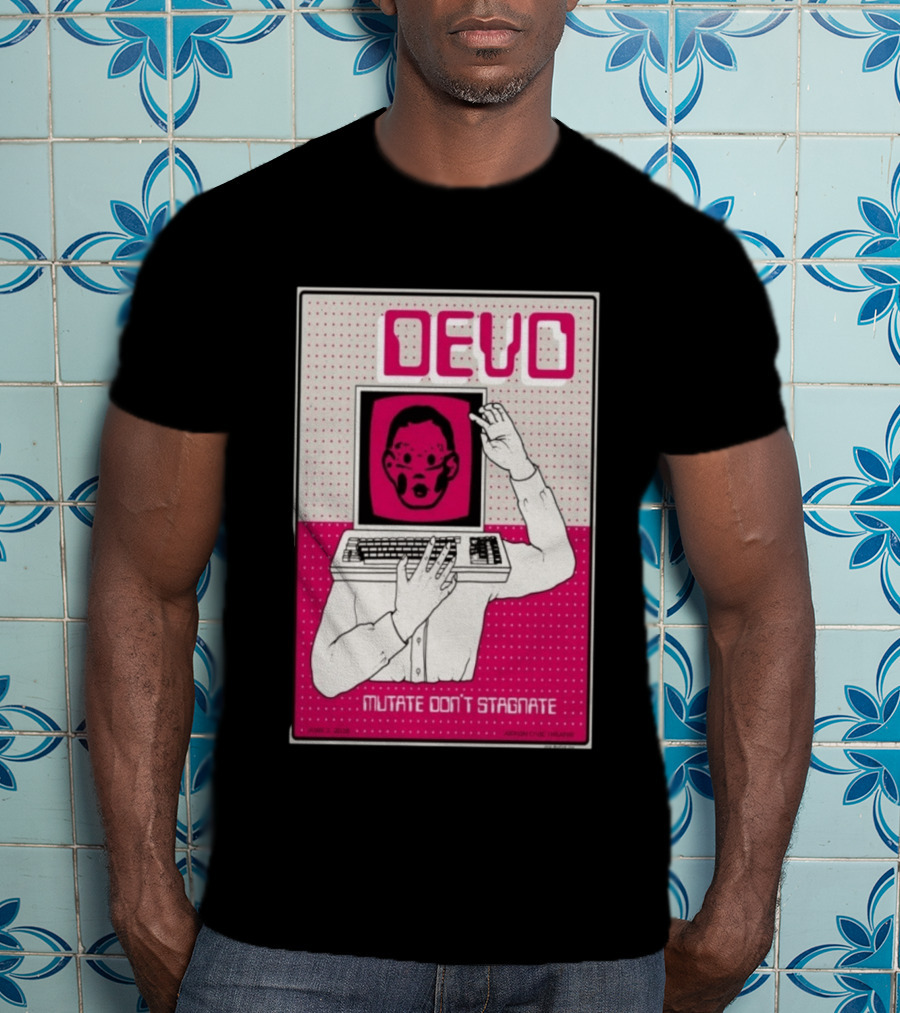June 03 2026 Devo Concert Akron Civic Theatre Mutate Don't Stagnate T-Shirt