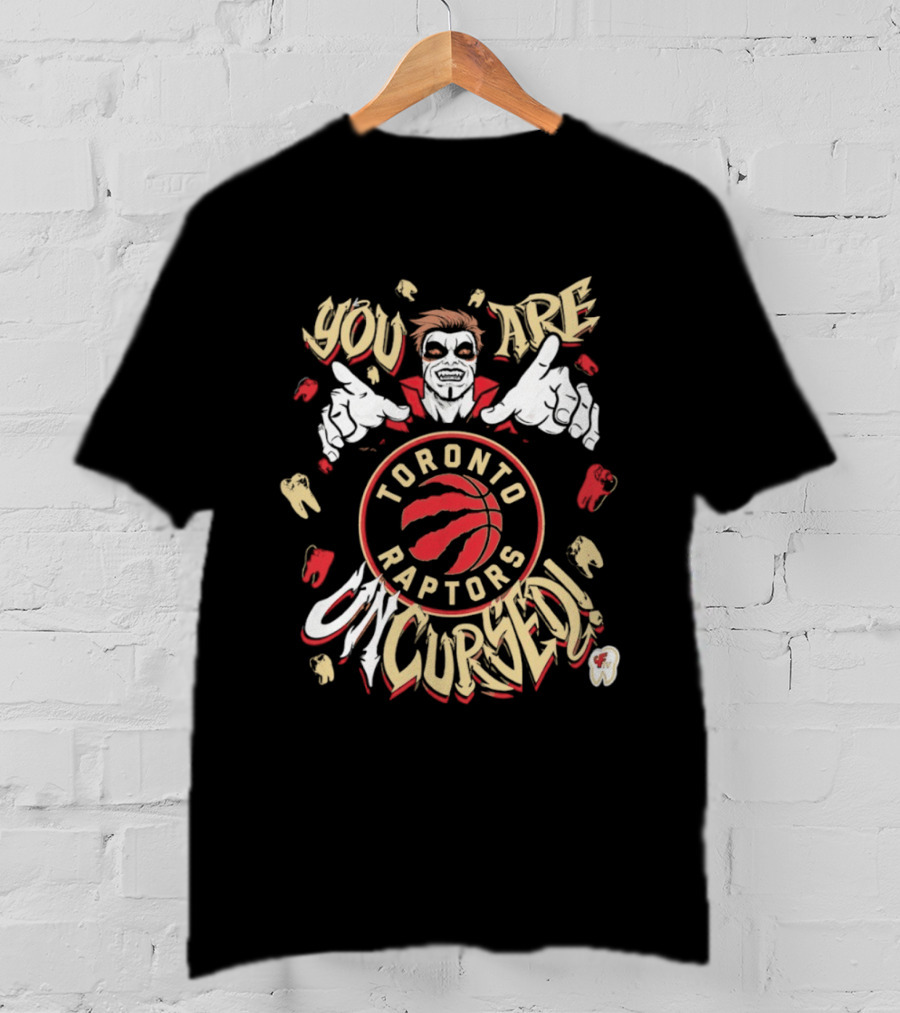 Toronto Raptors You Are Uncursed Danhausen WWE Collaboration T-Shirt