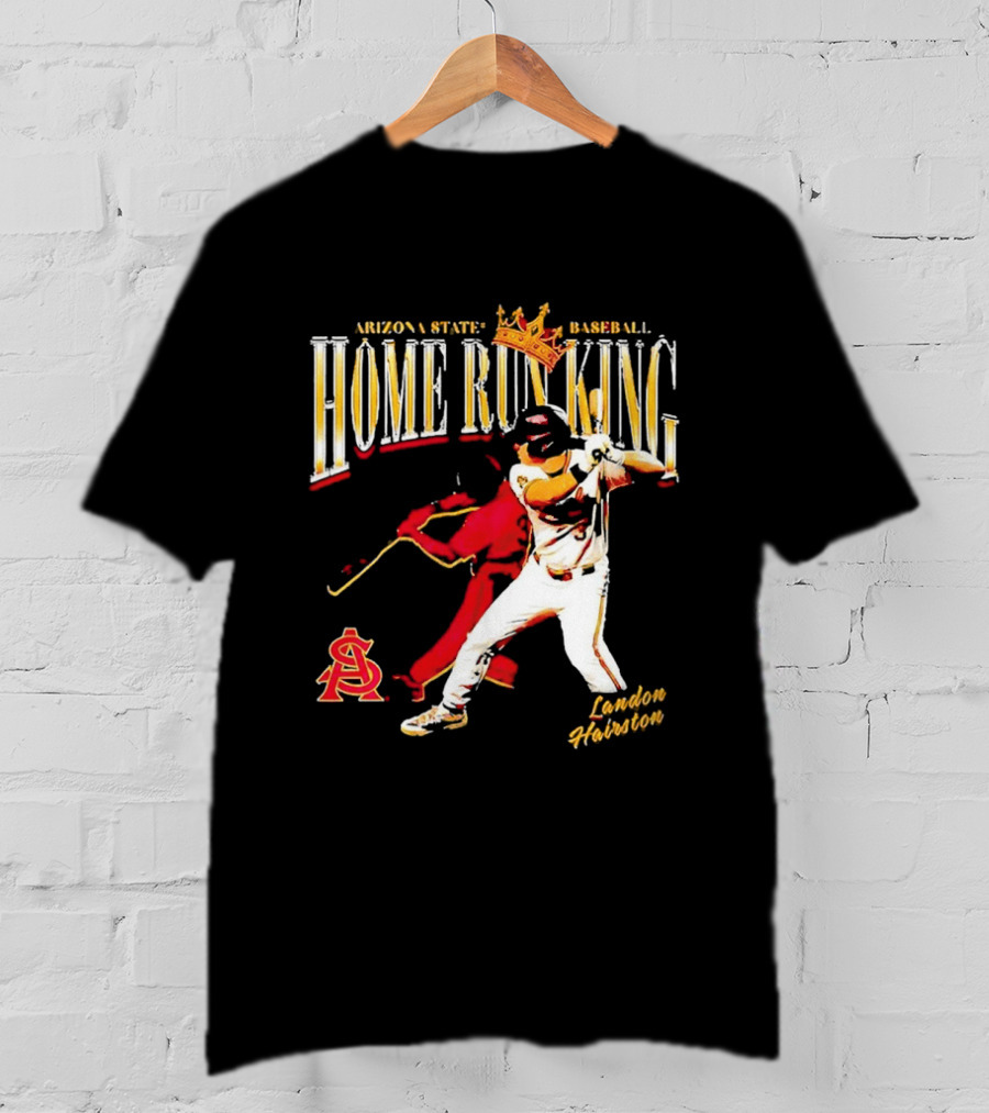 Arizona State Baseball Home Run King Landon Hairston T-Shirt