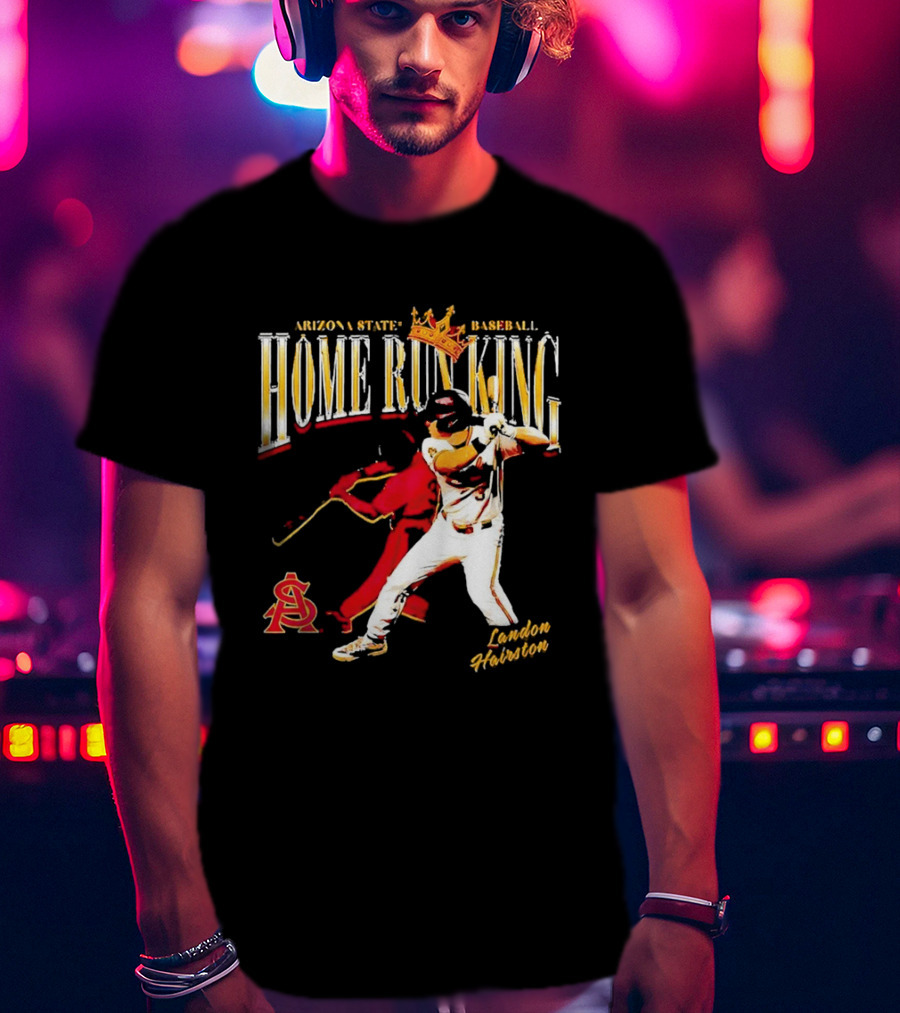 Arizona State Baseball Home Run King Landon Hairston T-Shirt