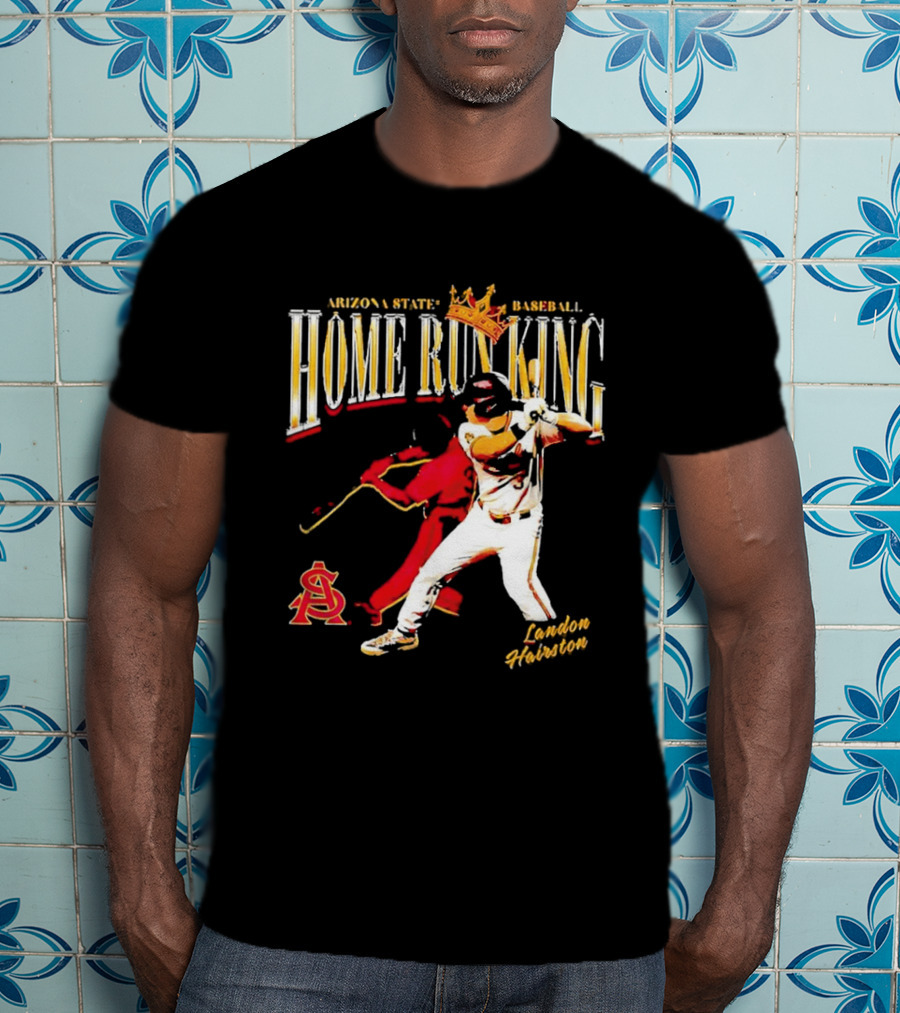 Arizona State Baseball Home Run King Landon Hairston T-Shirt