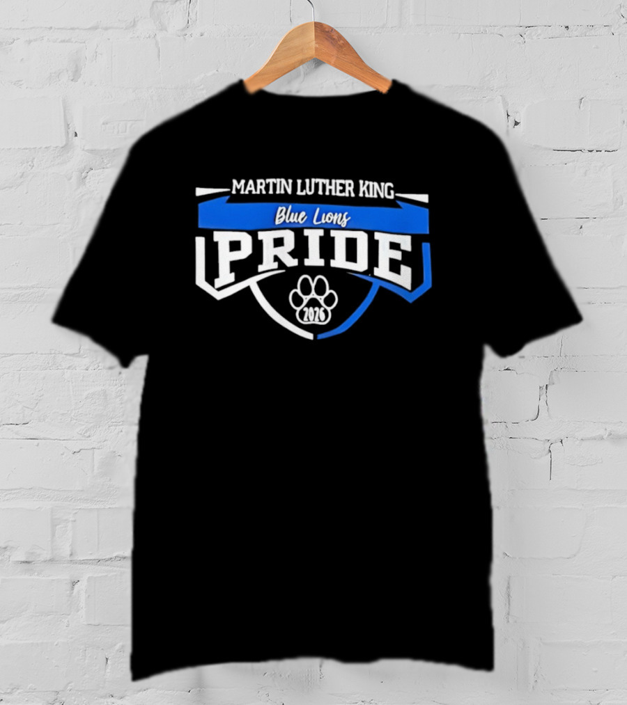 Martin Luther King Blue Lions Pride 2026 Paw T-Shirt