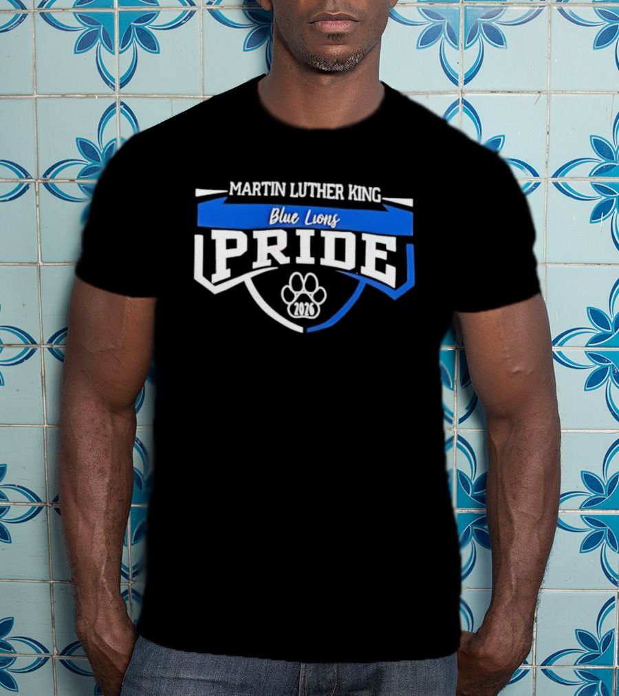 Martin Luther King Blue Lions Pride 2026 Paw T-Shirt