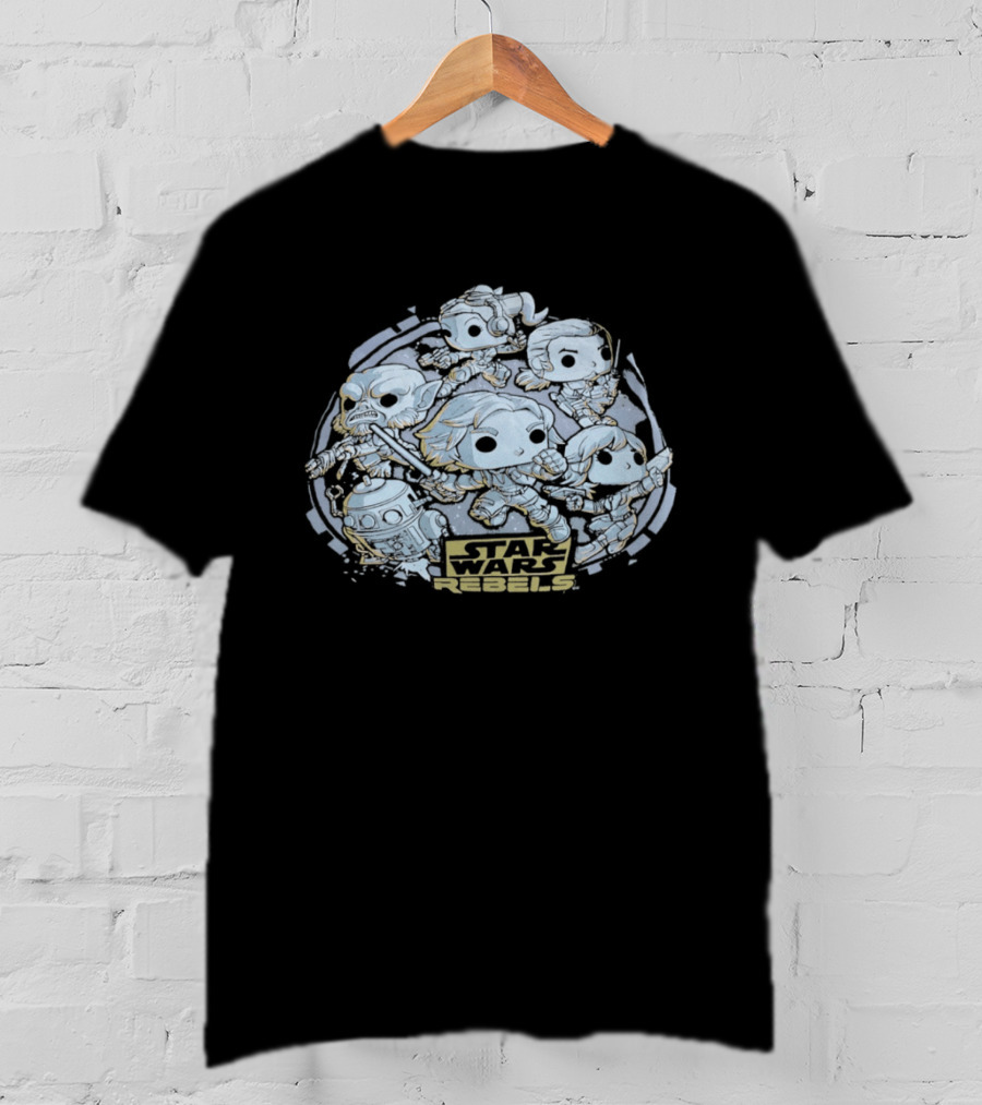 Star Wars Rebels Ghost Crew Funko Pop Figures Collection T-Shirt